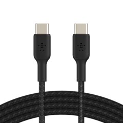 Cable Belkin trenzado USB-C a USB-C  BoostCharge  Black (CAB004BT1MBK)