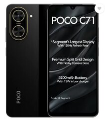 Xiaomi Poco C71 128gb/4gb 4G Power Black (2025)