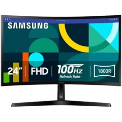 Monitor Samsung 24'' LED Curvo D366 100HZ (LS24D366GALX)
