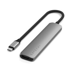 Hub Satechi Usb-c Slim 6 en 1 (A01995) Space Grey