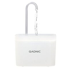 Bebedero Fuente Para Beber Automático Gadnic PET09 Recirculación de Agua (Blanco)