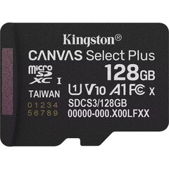 Micro SDHC Kingston 128GB Clase 10 V10 UHS-I (U1) 150MB/s Canvas Plus (con Adaptador)