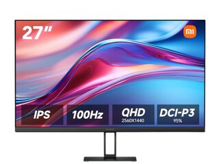 Monitor Xiaomi 27'' Led Plano Mi A27QI 2K Quad HD 100Hz HDMI DP