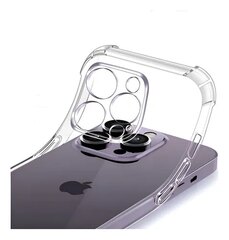 Funda Reforzada Silicona Transparente Iphone 16 Pro con cubre camaras