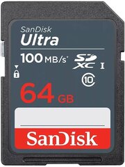 Memoria SD Sandisk Ultra 64GB 100MBs (SDSDUNR-064G-GN3IN)