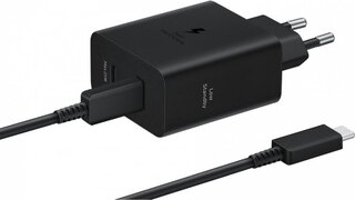 Samsung Cargador Travel Adapter de 50W con cable Usb-C x 2 Black (EP-T5020XBEGWW)
