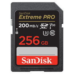 Memoria SD Sandisk 256gb Extreme Pro SDXC™ UHS-I U3 V30 200MB/s (SDSDXXD-256G-GN4IN)