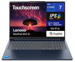 Ultrabook Lenovo Slim 5 16IRH10R (83J1002KUS) Touchscreen Cosmic Blue Aluminum Chassis