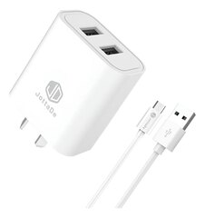 Cargador Rapido Jd T-24 Cable Usb-A a Usb-C Blanco 2.4a