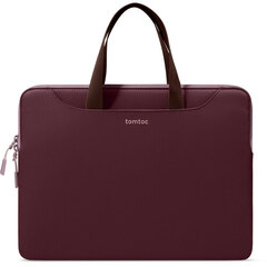 Bolso de mano slim para notebooks Tomtoc A-21 14'' Bordo/Rosa Reversible (A02152) A21D3P1