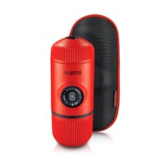 Cafetera Portatil Wacaco manual Nanopresso Lava Red + Case para Cafe Molido (A02742) WNL