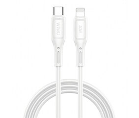 Cable de goma Wiwu Starlink USB-C a Lightning 30W 1 Metro White (Wi-C043E/C-L)