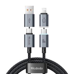 Cable Mcdodo de datos Magnetico 4 en 1 USB-A/USB-C  a USB-C/Lightning 60W 1.2mts 480mbps (A02880) CA-9920